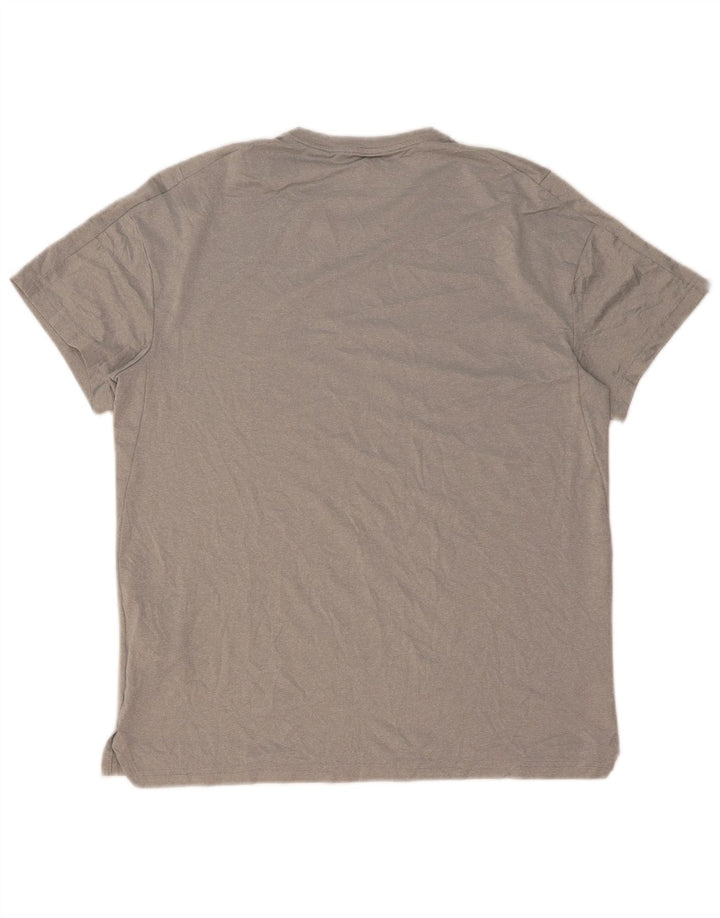 Nike Herre Dri Fit T-Shirt Top Stor Grå Polyester