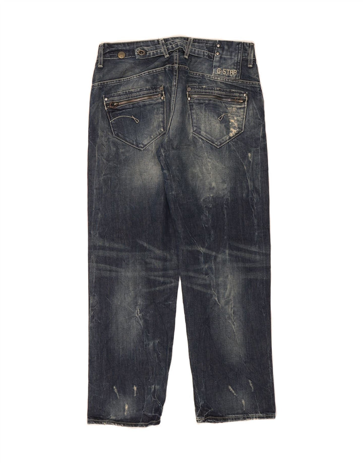 G-STAR Womens Distressed Straight Jeans W27 L26 Blue Vintage G-Star and Second-Hand G-Star from Messina Hembry 