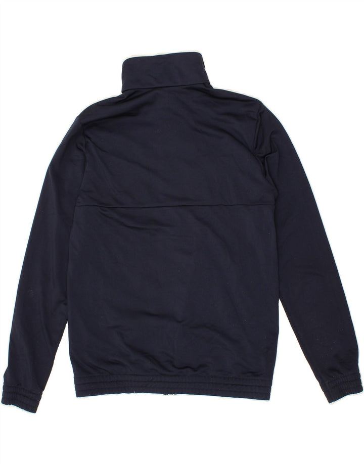 ADIDAS Boys Tracksuit Top Jacket 13-14 Years Navy Blue Colourblock Vintage Adidas and Second-Hand Adidas from Messina Hembry 