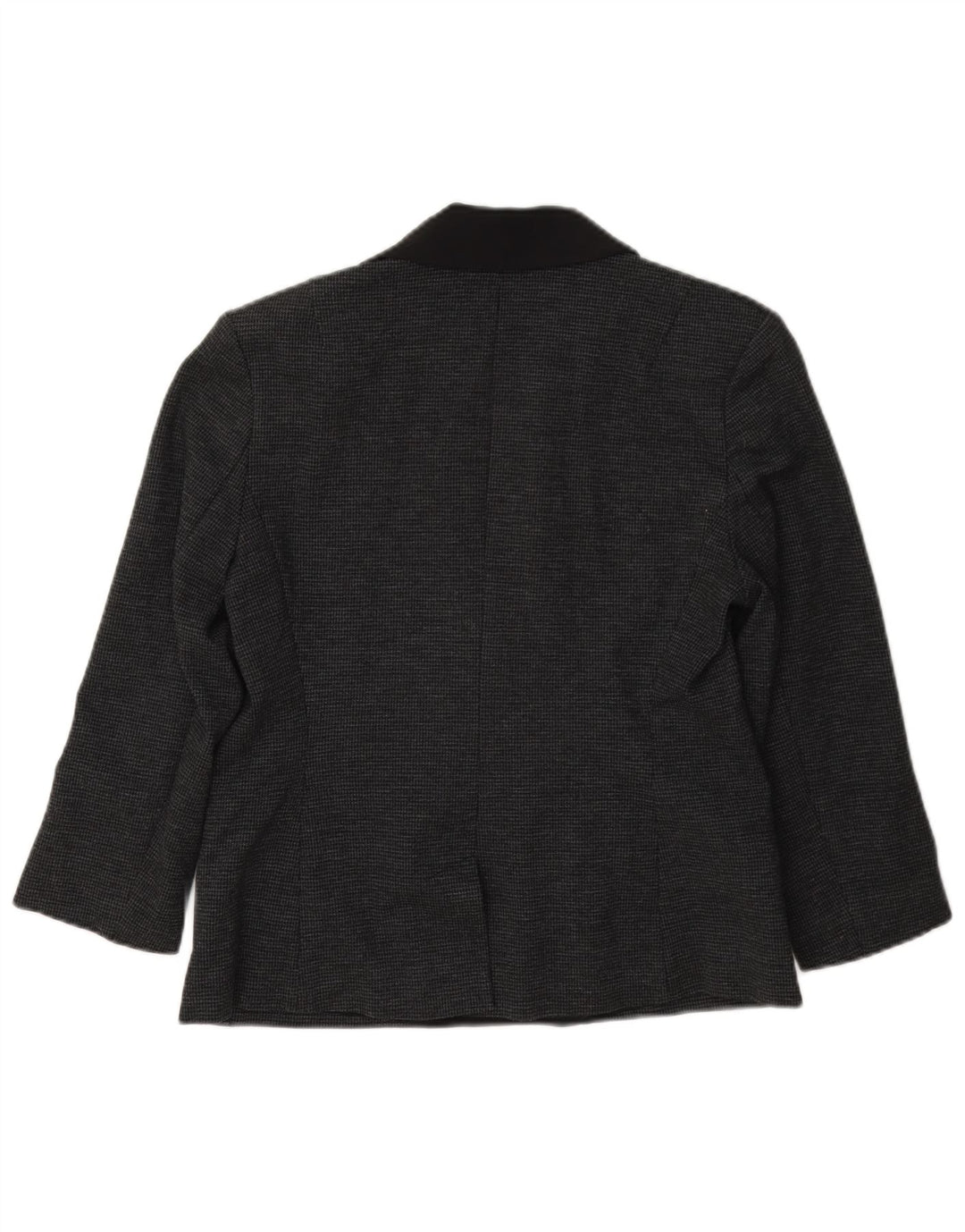 French Connection Dame Dobbeltradet Blazer Jacket UK 12 Medium Grey