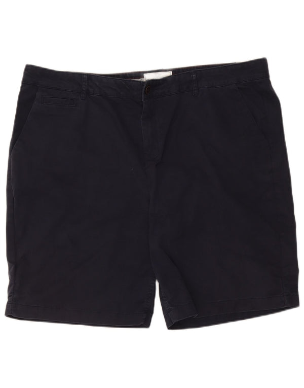 Fat Face Kvinder Bermuda Shorts UK 20 2XL W44 Navy Blue Bomuld