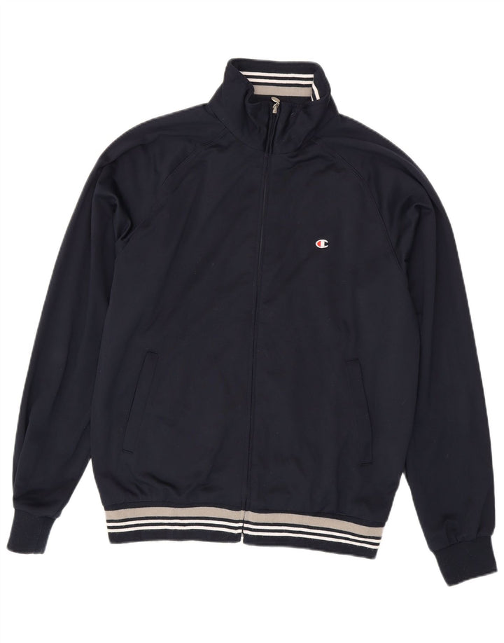 Champion Herre træningsdragt Topjakke Stor marineblå stribet polyester