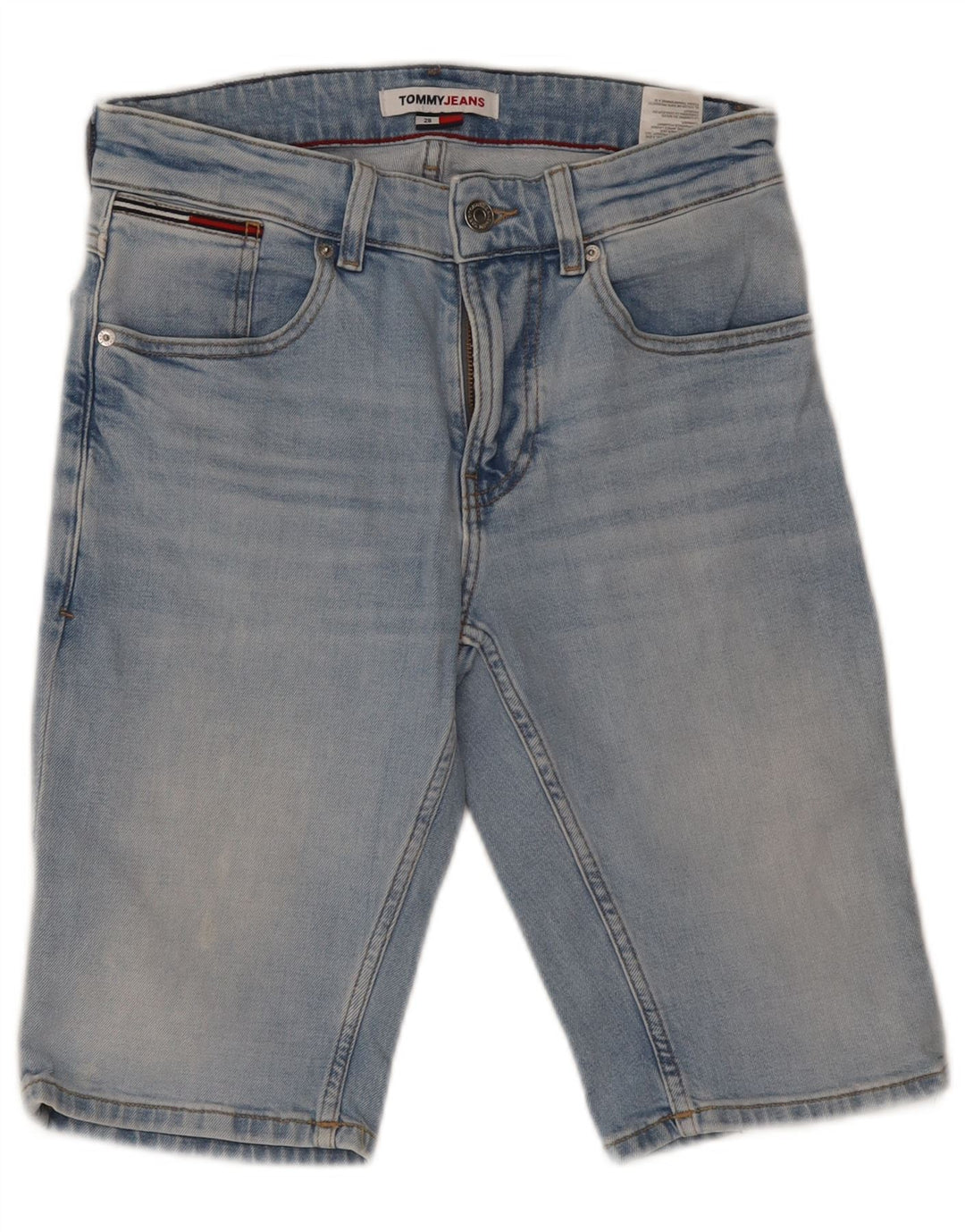 TOMMY HILFIGER denimshorts til kvinder W28 Mellemblå bomuld