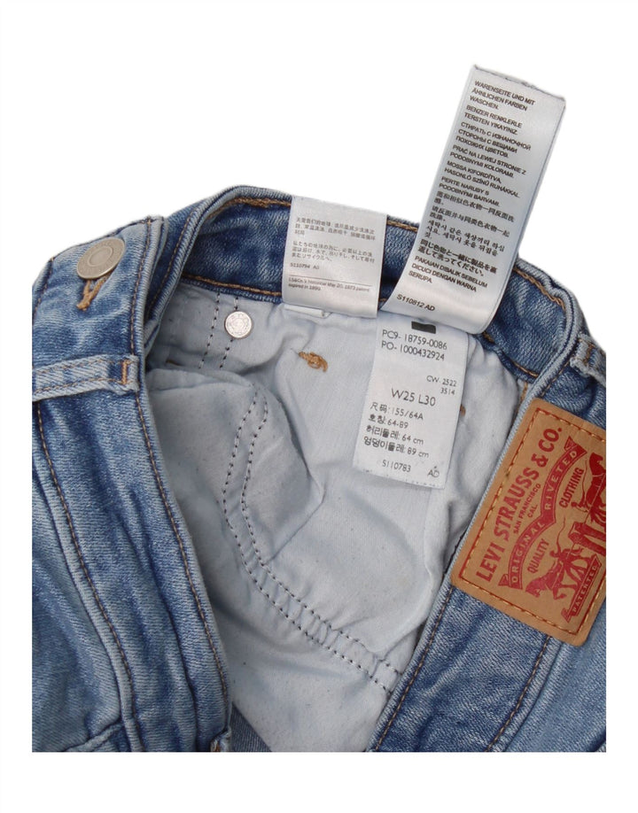 Levi's Dame 725 High Rise Bootcut Jeans W25 L30 Blå Bomuld