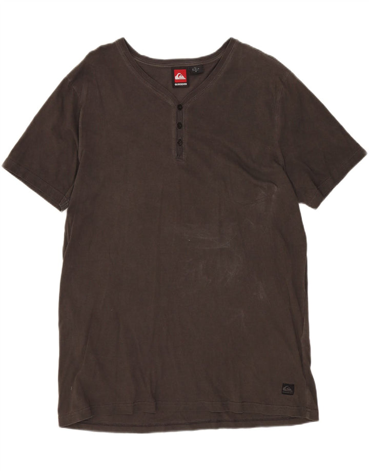 QUIKSILVER Herre T-Shirt Top Medium Brun Bomuld