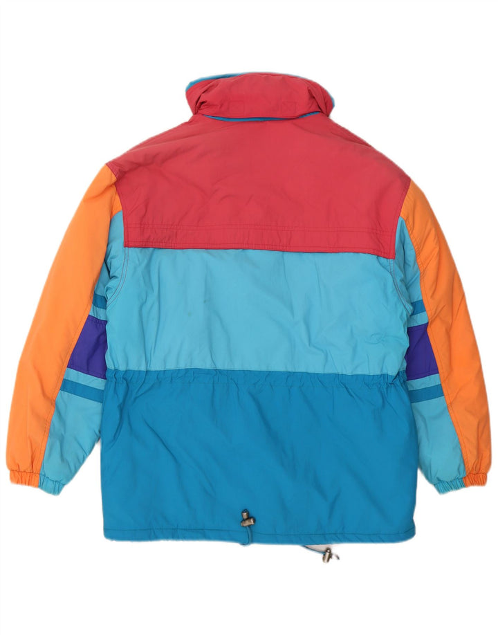 Diadora Skijakke med hætte til mænd UK 42 XL Flerfarvet Colourblock Polyamid