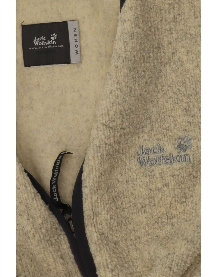 Jack Wolfskin Dame Fleecejakke UK 14 Medium Beige