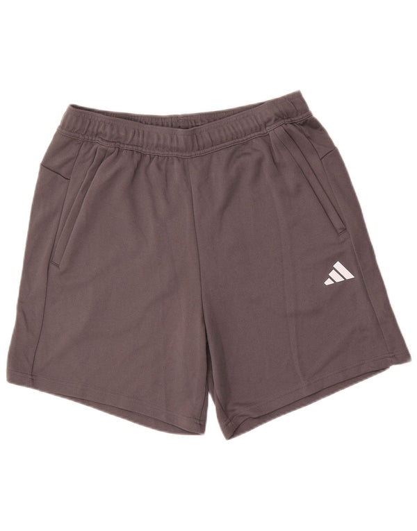 Adidas Herre Aeroready Regular Fit Sportshorts Large Grå Polyester