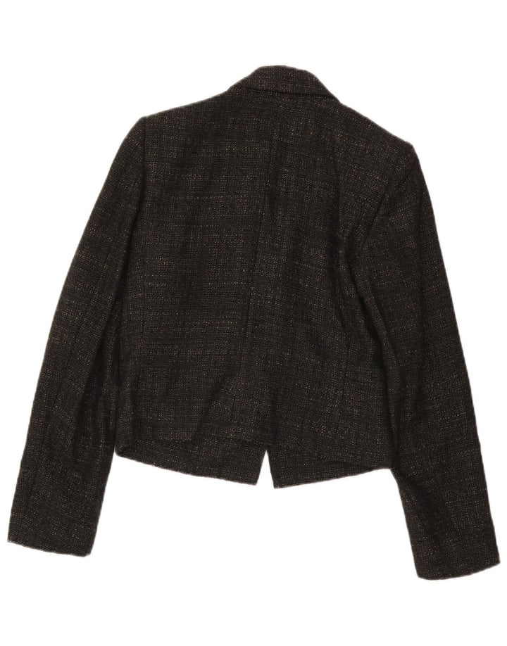 Kenzo Dame 3-knaps blazerjakke EU 38 Medium Brown Flecked Uld