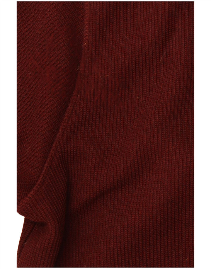 WEIRD FISH Hættetrøje med lynlås til mænd 3XL rødbrun polyester