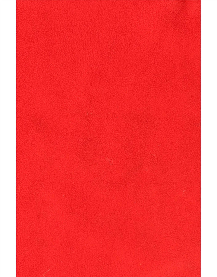 Brugi herre lynlås hals fleece jumper stor rød polyester