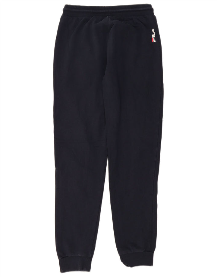 FILA Træningsdragt til kvinder Joggers UK 10 Small Navy Blue Cotton
