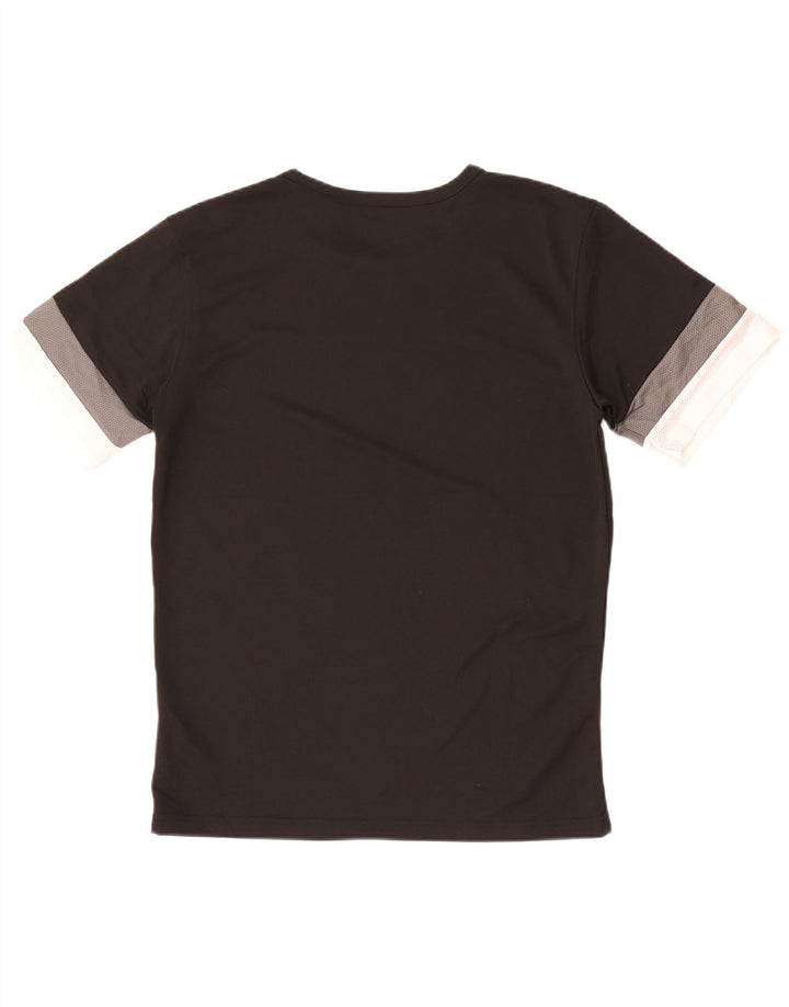 Puma Herre T-Shirt Top Medium Sort Colourblock Polyester