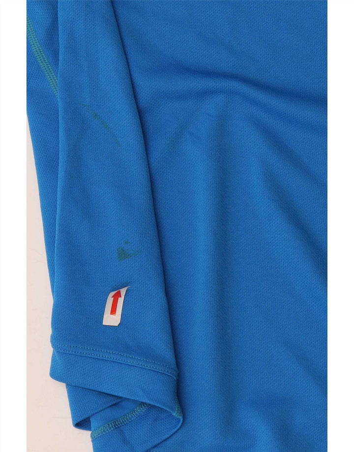 Nike Dri Fit T-shirt top mellemblå polyester til mænd