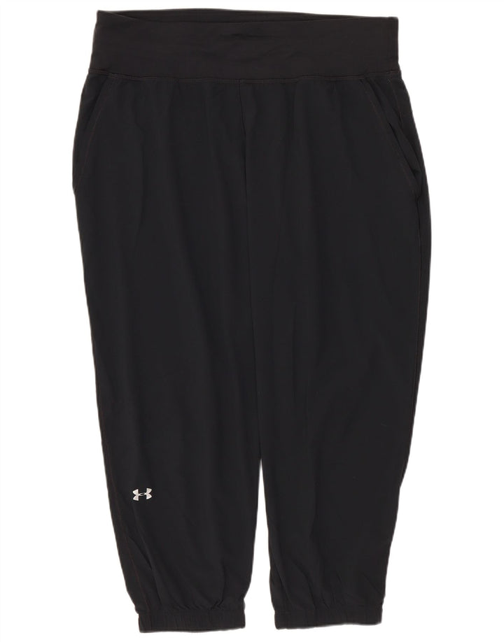 Under Armour Dame Capri Træningsdragt Bukser Joggers UK 14 Medium Black