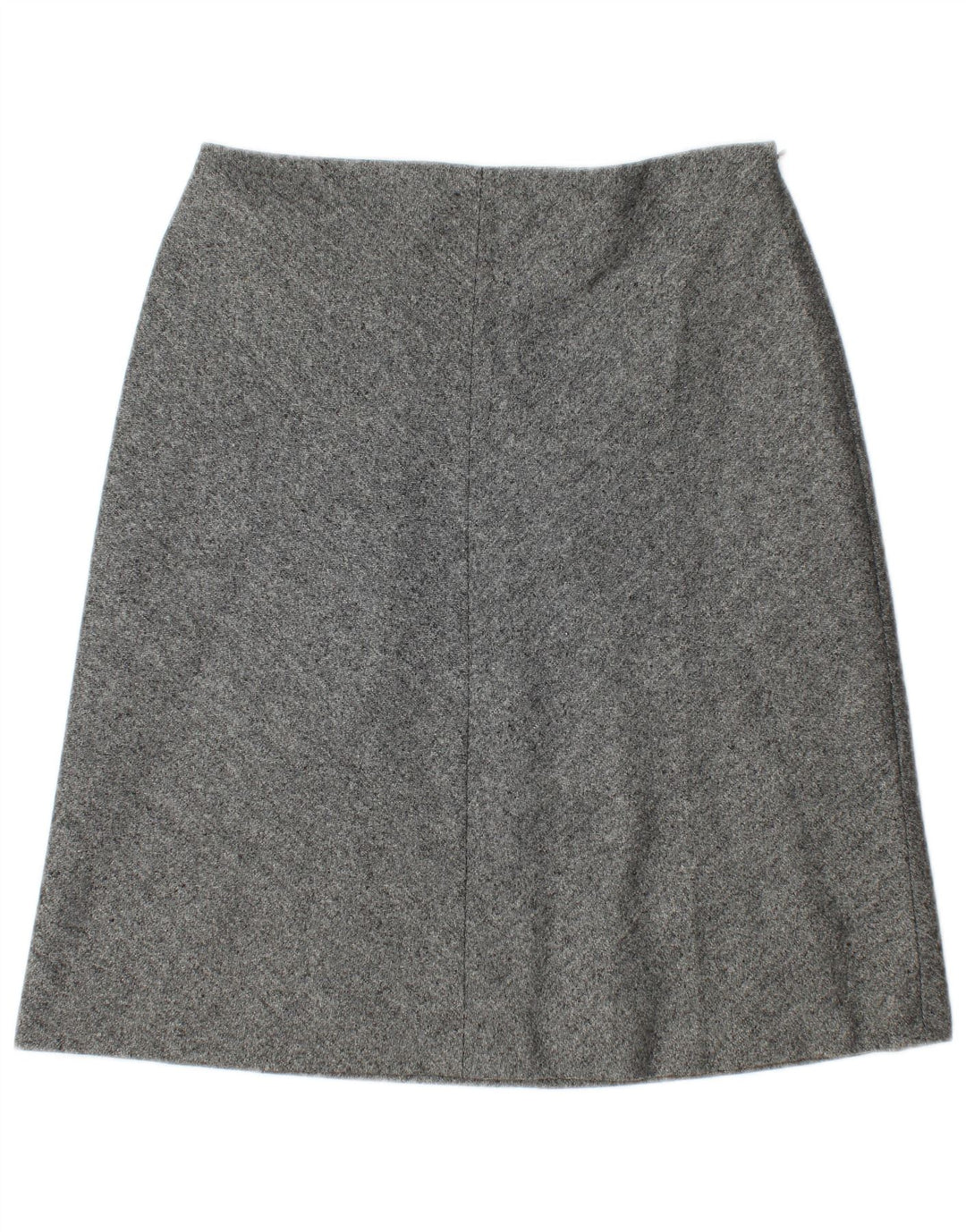 Marks & Spencer A-line nederdel til kvinder UK 12 Medium W30 Grå Flecked New Wool