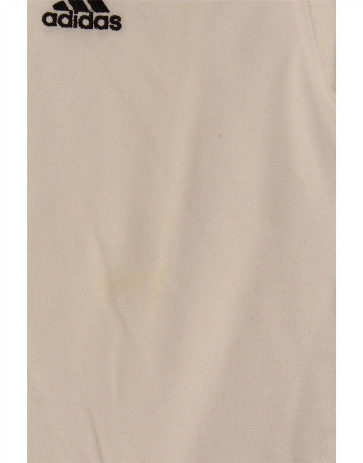 Adidas Polo Shirt til mænd Stor hvid bomuld
