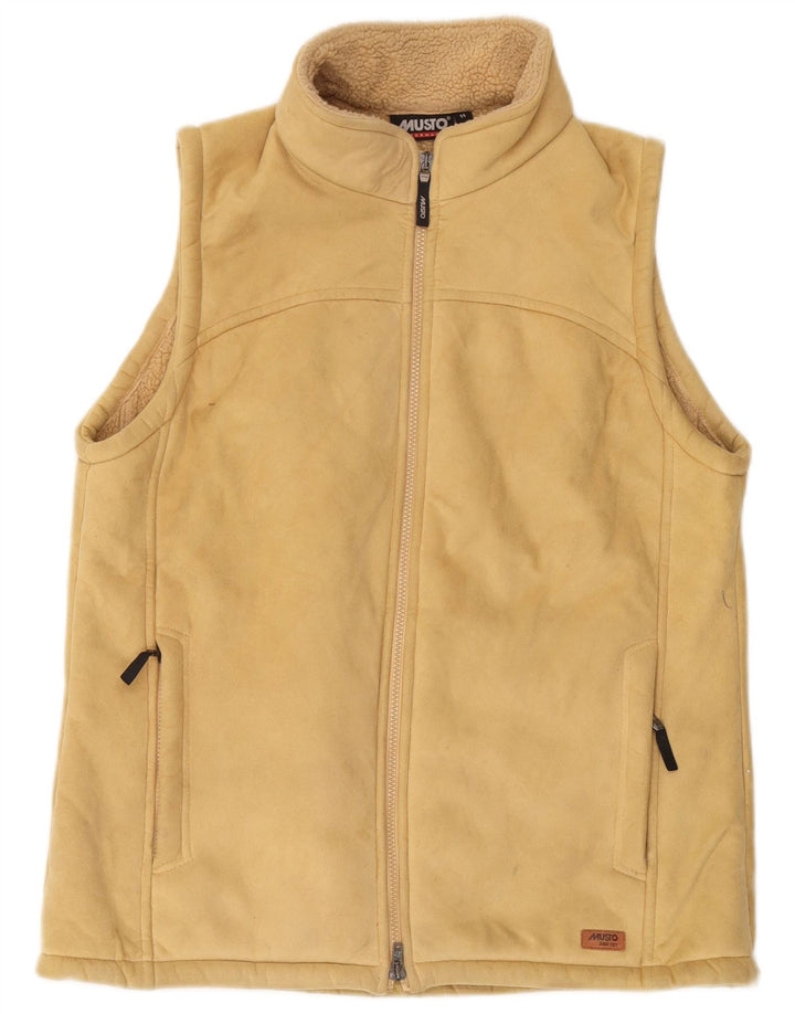 Musto Dame Sherpa Gilet UK 14 Large Beige Polyester
