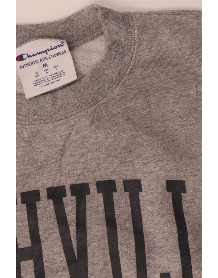 Champion Herre Nashville Graphic Sweatshirt Jumper Medium Grey Flecked