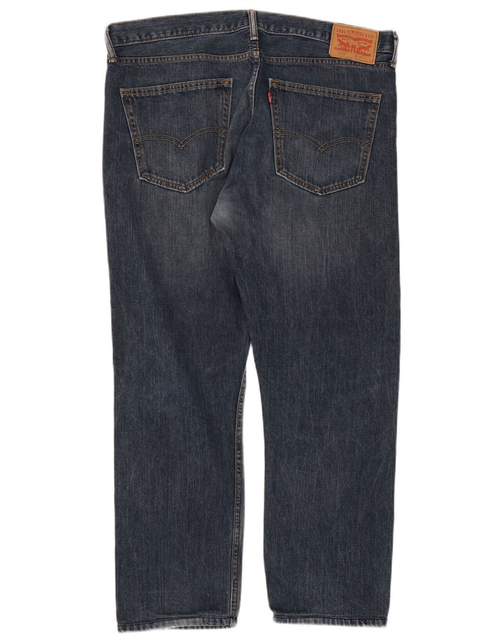 Levi's Herre 508 Straight Jeans W36 L29 Marineblå Bomuld