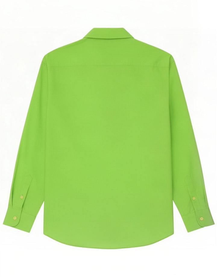 Vintage Herreskjorte Stor Grøn Polyester