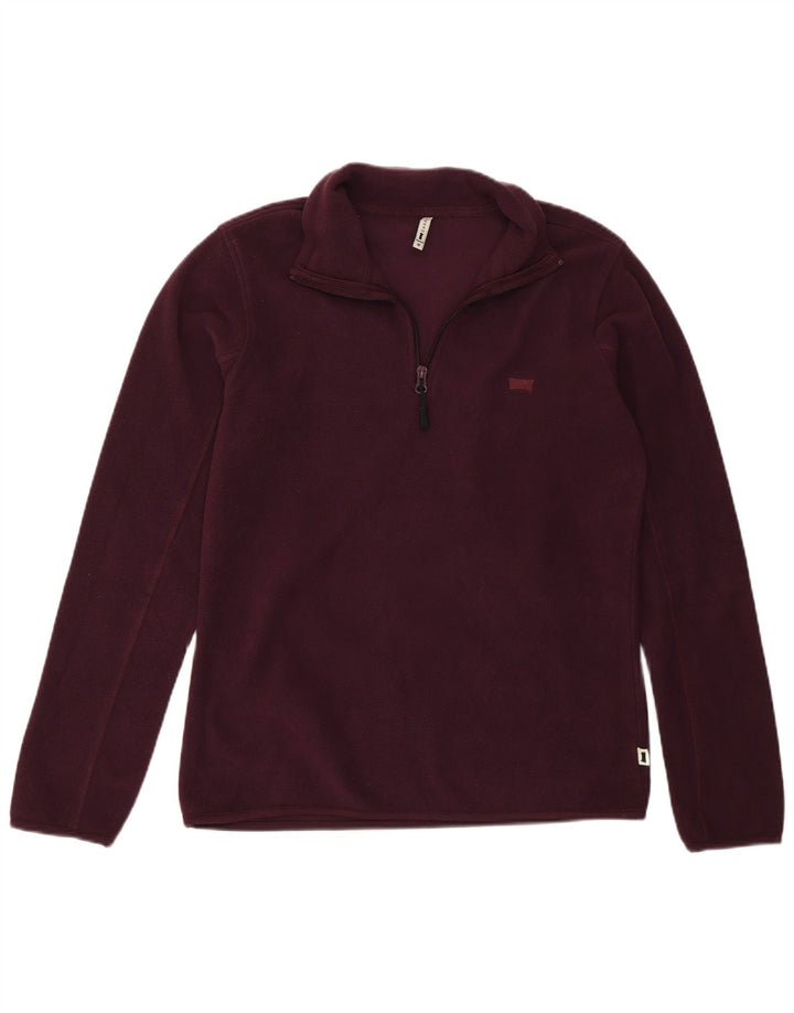 Carrera Dame Fleece Jumper med lynlås DK 14 Medium Maroon Polyester