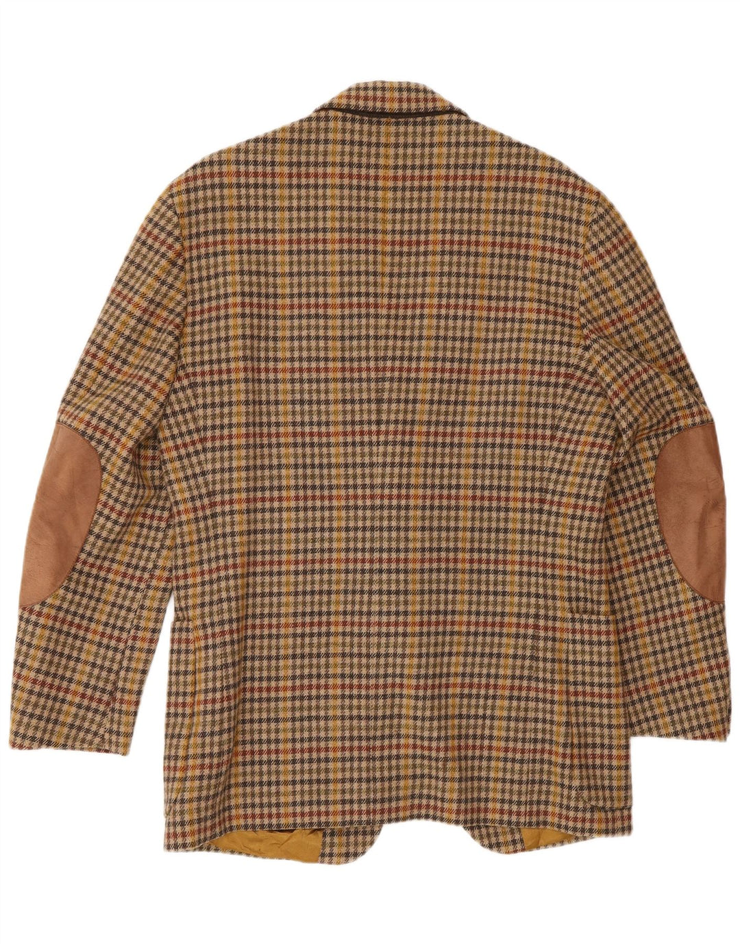 Henry Cottons Herre 2-knaps blazerjakke IT 48 Medium Brown Houndstooth