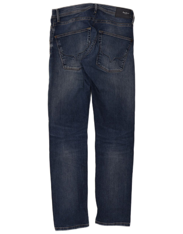 PEPE Jeans Dame Regular Fit Lige UK 10 Small W32 L31 Blå