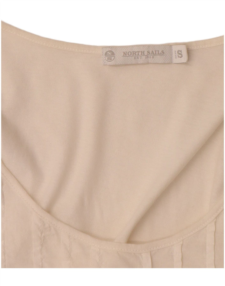 North Sails Dame ærmeløs bluse Top UK 10 Small White