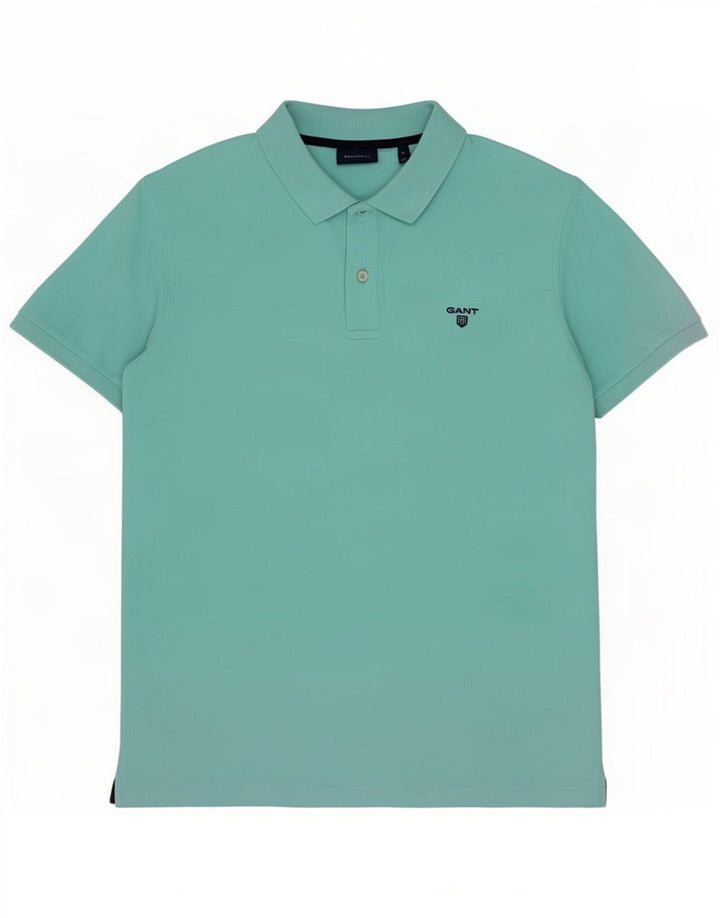 Gant Polo Shirt til mænd Stor turkis bomuld