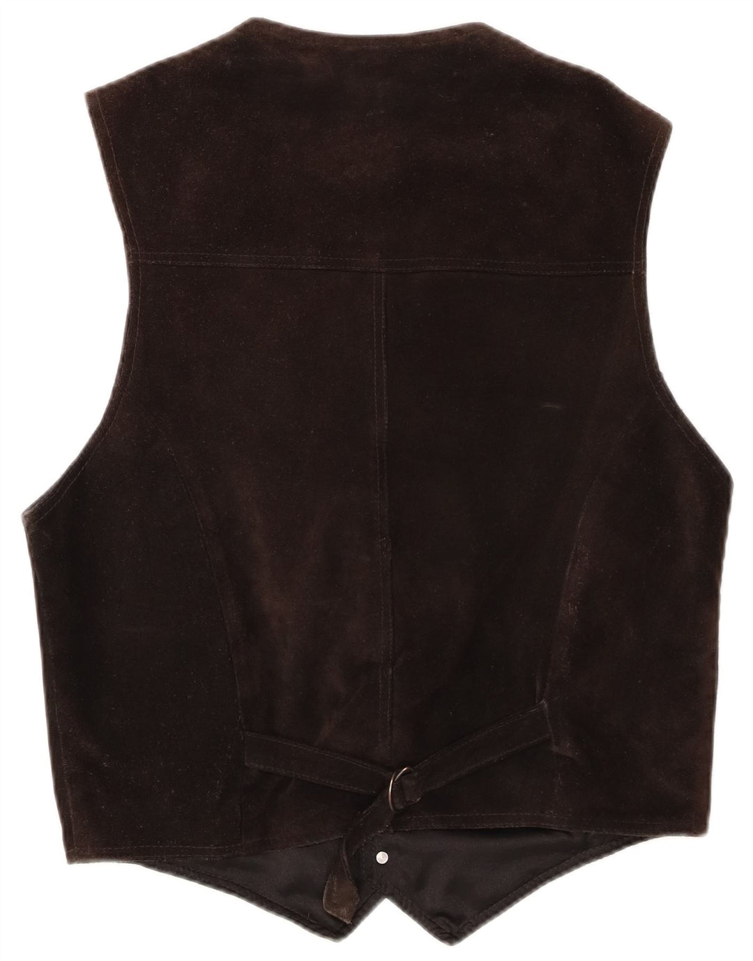 Vintage herre ruskind vest EU 48 medium brunt læder