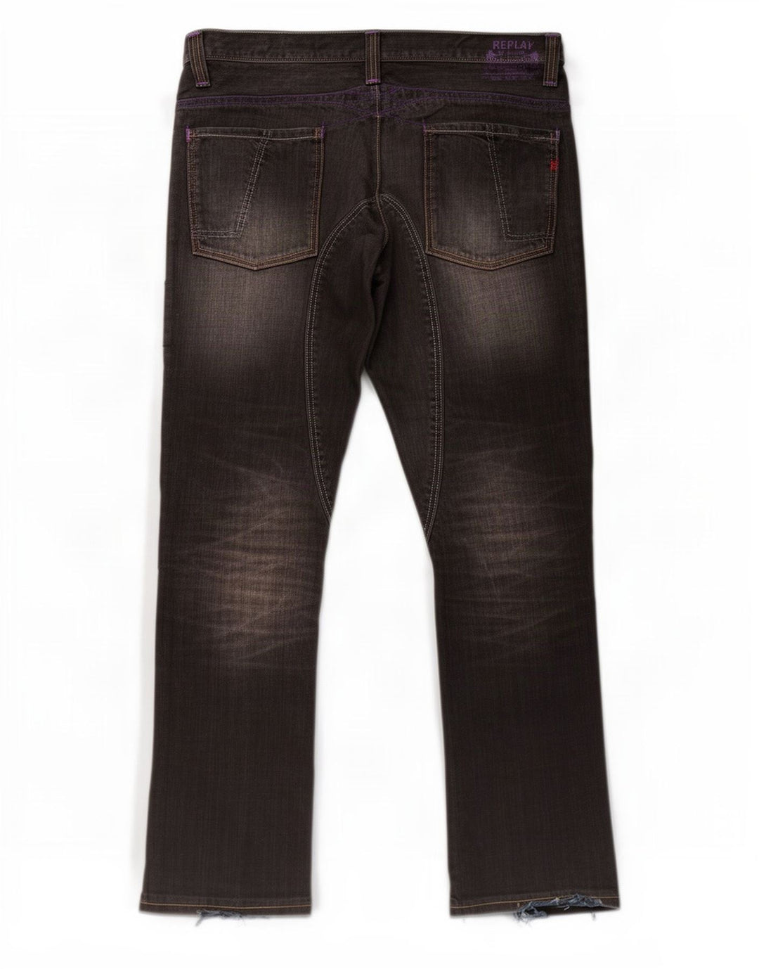 Replay Herre Straight Jeans W38 L34 Sort