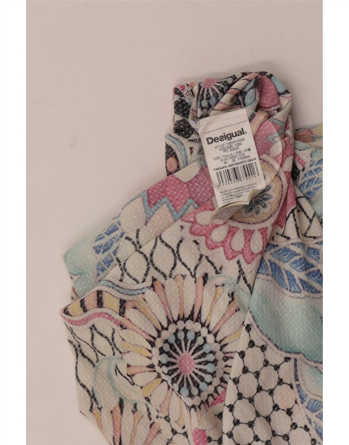 Desigual 3/4 ærmet maxikjole til kvinder EU 40 Medium Flerfarvet blomster