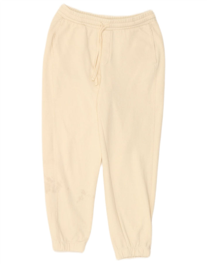 ZARA Womens Tracksuit Trousers Joggers UK 14 Large  Beige