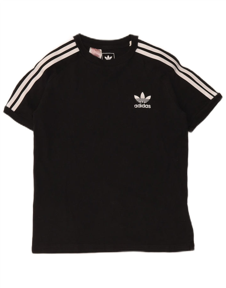 ADIDAS T-shirt til drenge 11-12 år Sort bomuld