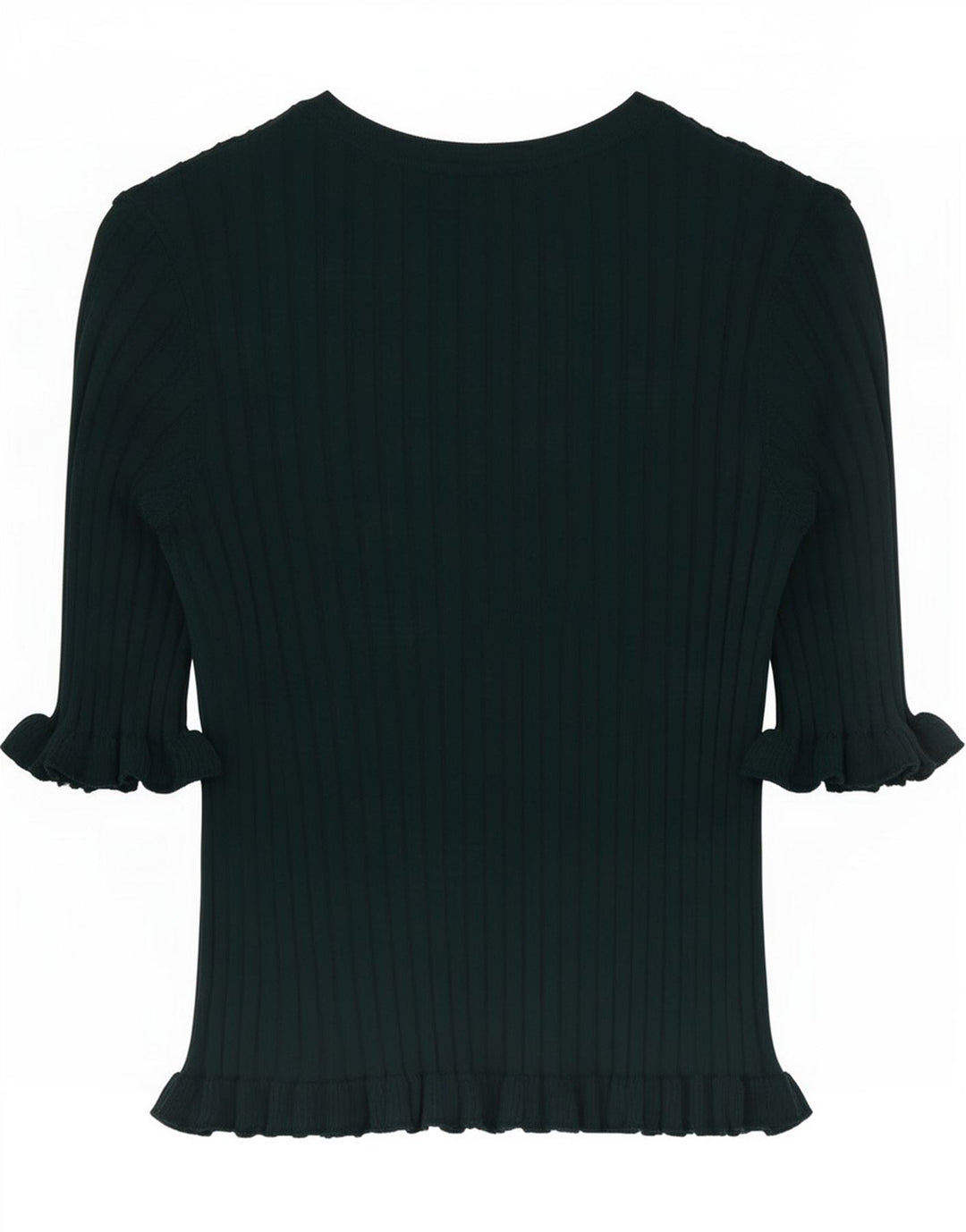 Zara Womens Crop Bluse Top UK 8 Small Green Viscose
