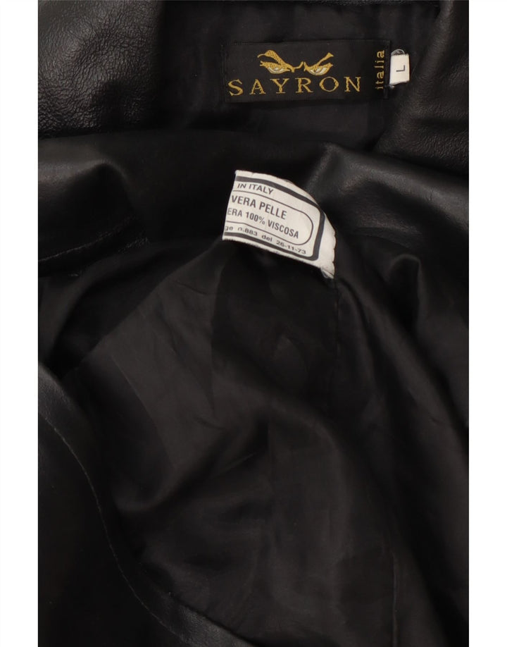 Vintage herre læderjakke UK 40 Large Black