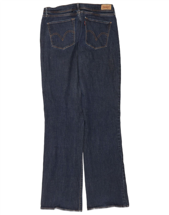Levi's Womens 512 Perfectly Slanking Bootcut Jeans W32 L34 Marineblå Bomuld