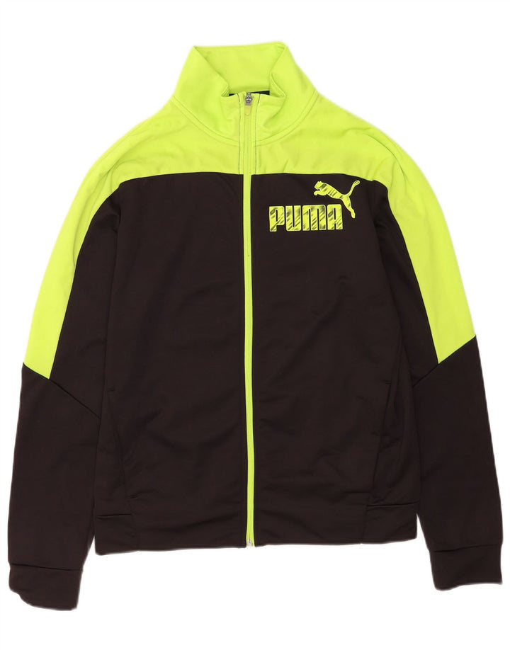 Puma Herre grafisk træningsdragt Topjakke Lille sort Colourblock Polyester