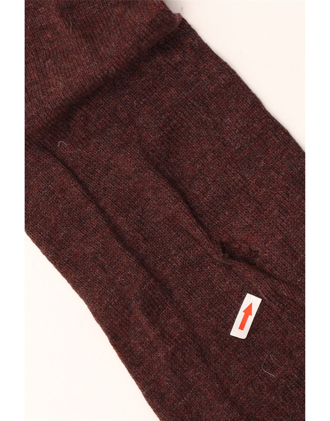 Marks & Spencer Herre sweater med lynlåshals XL Maroon Flecked Lammeuld