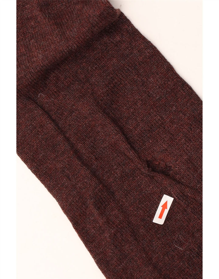 Marks & Spencer Herre sweater med lynlåshals XL Maroon Flecked Lammeuld
