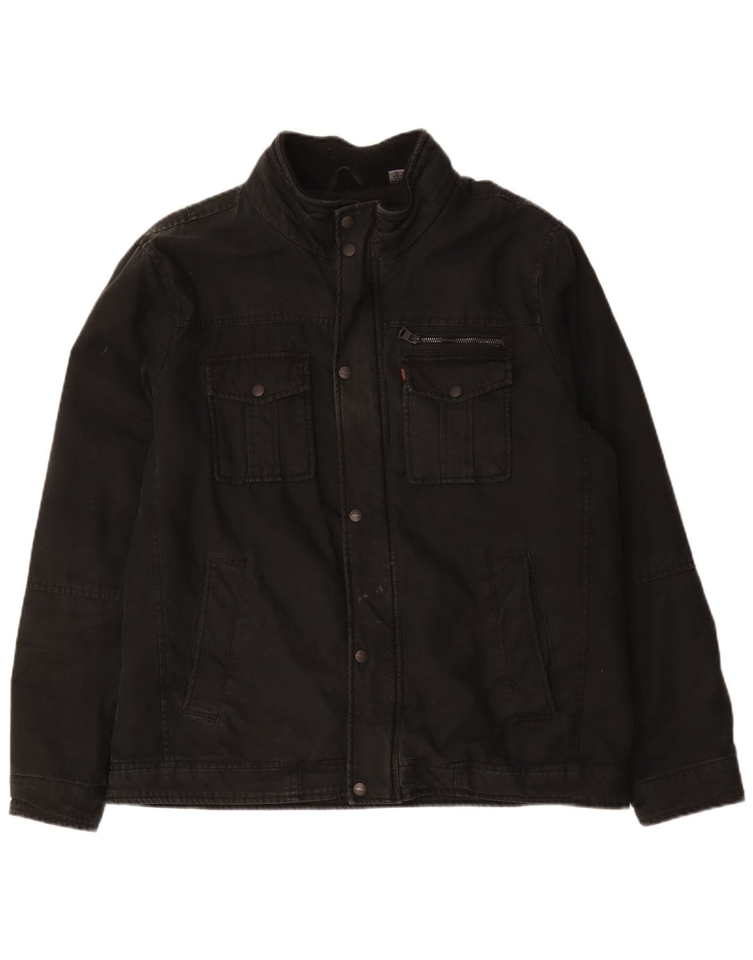Levi's Herre Utility Jacket UK 42 XL Sort Bomuld