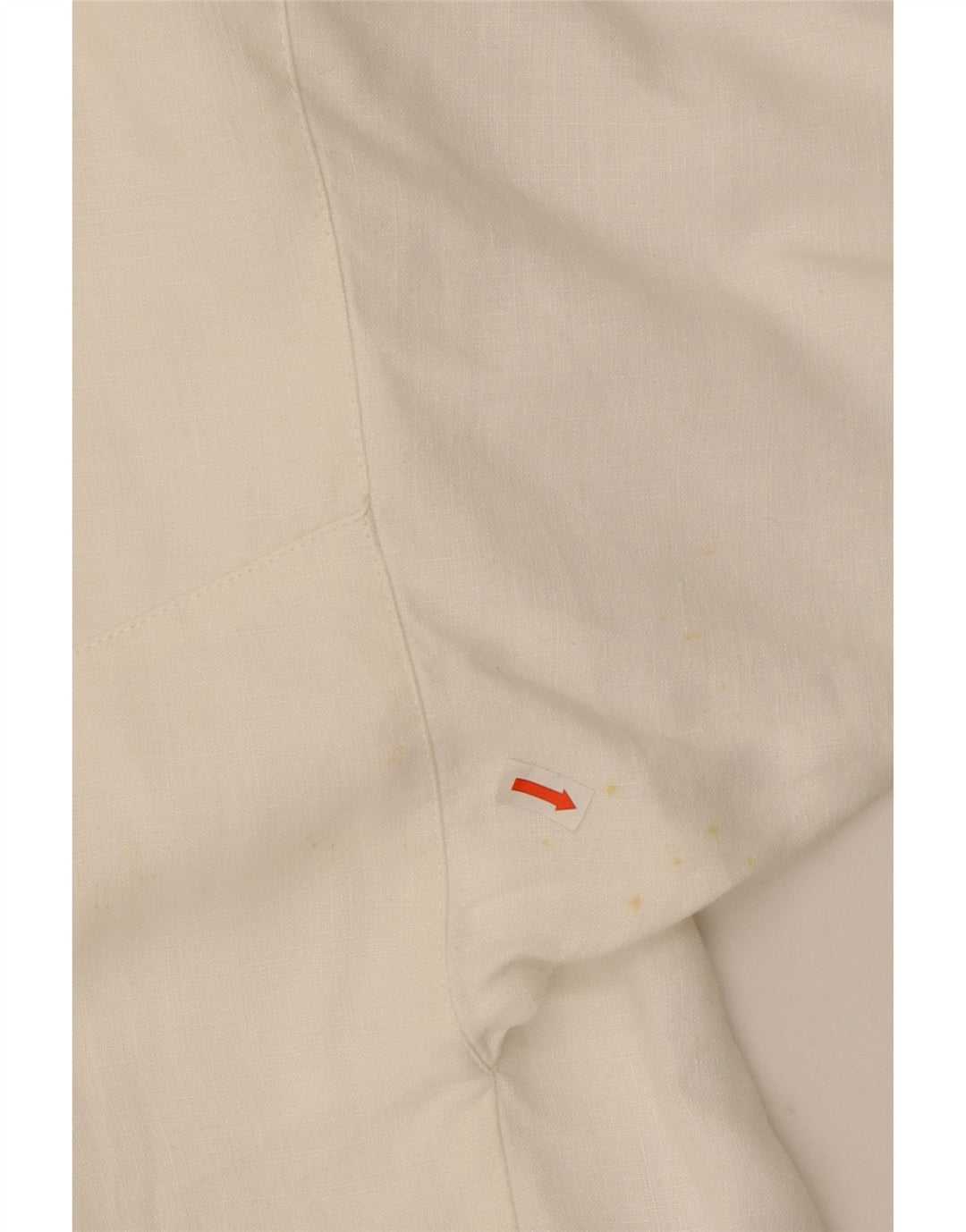 Claude Montana Dame Crop Blazer Jacket UK 12 Medium White Linen