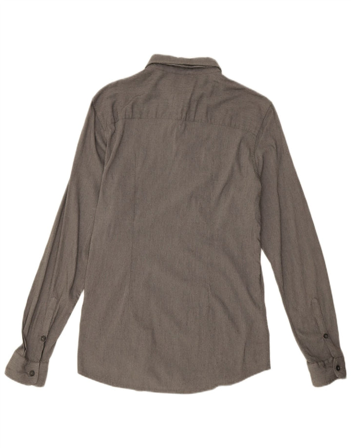 Daniele Alessandrini Herreskjorte Stor grå viskose