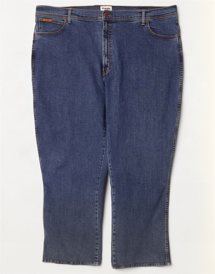 Wrangler Herre Texas Straight Jeans W50 L32 Blå Bomuld