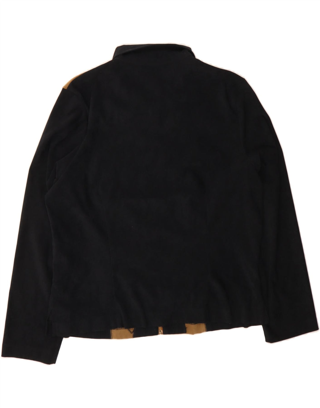 BRIGGS Womens Bomber Jacket UK 14 Large  Black Colourblock Polyester Vintage Briggs and Second-Hand Briggs from Messina Hembry 