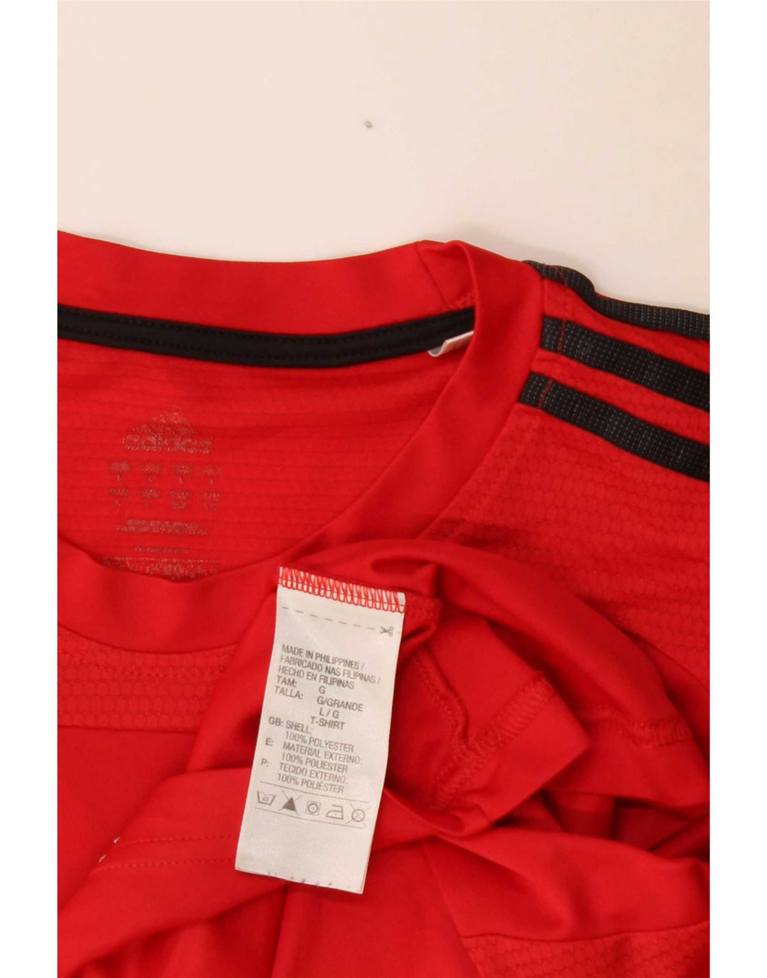 Adidas Herre 3D Arc T-Shirt Top Stor Rød Polyester