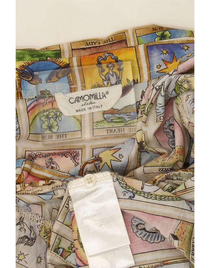 Camomilla Dame Grafisk skjorte UK 12 Medium Flerfarvet Patchwork