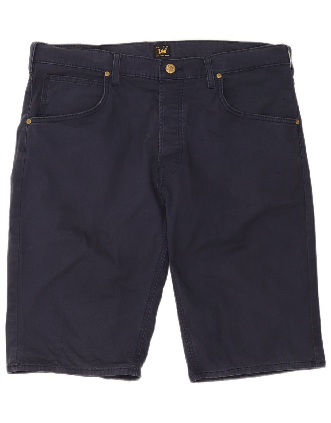 Lee Herre denimshorts W36 store marineblå bomuld