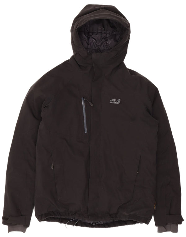 Jack Wolfskin Herre hættepolstret jakke UK 40 Stor sort polyester